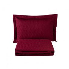 Покривало з наволочкой Karaca Home - Charm bold bordo бордовий 160*240 полуторний