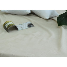 Простирадло-покривало піке 160х235 см. Клітина бежева