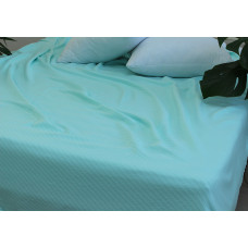Простирадло-покривало піке 200х235 см. Смуга ментол
