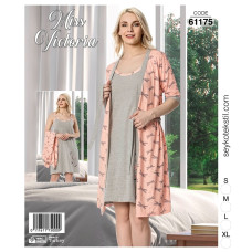 Набір халат і нічнушка 61175