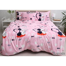 Комплект постільної білизни велсофт (мікрофібра) ALM1909