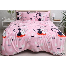 Комплект постільної білизни велсофт (мікрофібра) ALM1909