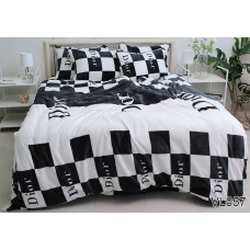 Комплект постільної білизни велсофт (мікрофібра) VL-057