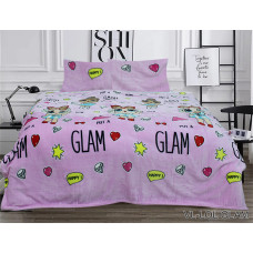 Комплект постільної білизни велсофт (мікрофібра) LOL GLAM