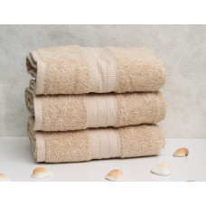 Рушник 50х90 Polosa колір: світло-бежевий