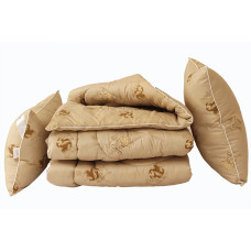 Ковдра лебедяний пух Camel 1.5-сп. + 2 подушки 70х70