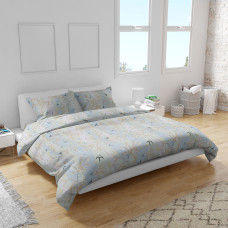 Двоспальний комплект постільної білизни Home Line "ГІЛКИ ТА ПТАШКИ" 184344