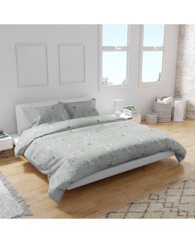 Півтораспальний комплект постільної білизни Home Line "СІРІ ТРОЯНДИ" 184328