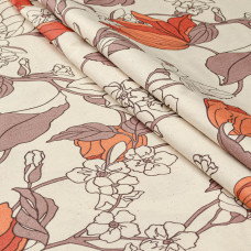 Півтораспальний комплект постільної білизни Home Line ЕКО "ВЕСНЯНИЙ ВЕЧІР" (помаранчевий) 184228