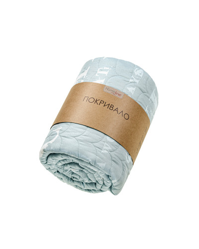 Покривало стьобане двостороннє Home Line 160х210 (ментол) 183985