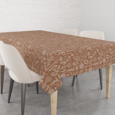 Скатертина Home Line "Паста" (світло-коричневий/суровий) 120х150 183953