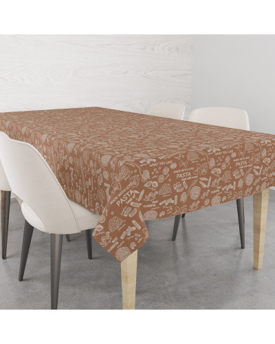 Скатертина Home Line "Паста" (світло-коричневий/суровий) 120х150 183953