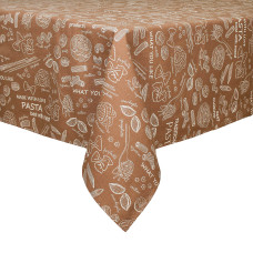 Скатертина Home Line "Паста" (світло-коричневий/суровий) 120х150 183953