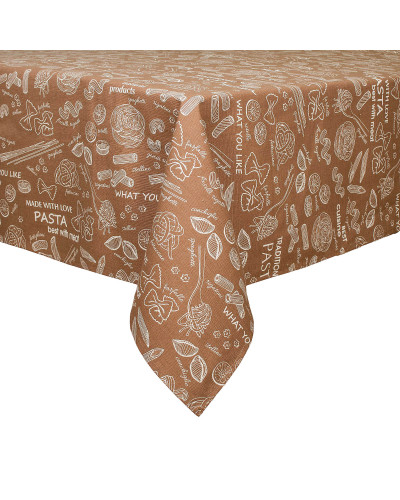 Скатертина Home Line "Паста" (світло-коричневий/суровий) 120х150 183953