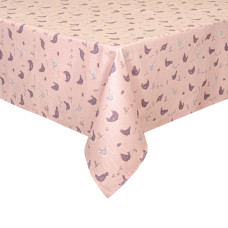 Скатертина Home Line "Прогулянка з курчатами" (рожеивй) 120х150 183701