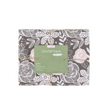 Скатертина Home Line "Квіти декоративні" (графітово-фрезові) 120х150 183594