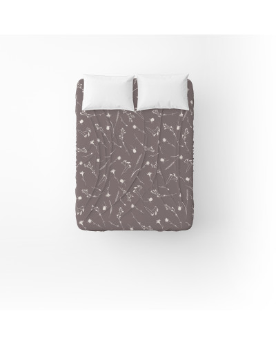 Простирадло бязеве Home Line "Волошки" 145х215см (світлі на темно-ліловому) 183224