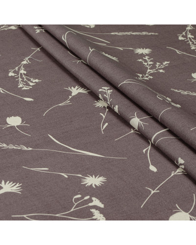 Простирадло бязеве Home Line "Волошки" 145х215см (світлі на темно-ліловому) 183224