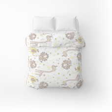 Підковдра бязева Home Line "Мадагаскар" (кавово-жовтий) 145х215см 183223