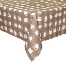 Скатертина Home Line "Клітинка" (сіро-коричневий) 120х150 183211