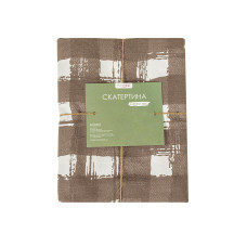 Скатертина Home Line "Клітинка" (сіро-коричневий) 120х150 183211