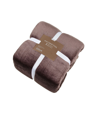 Плед фланель Home Line (темний шоколад) 195х220см 183201