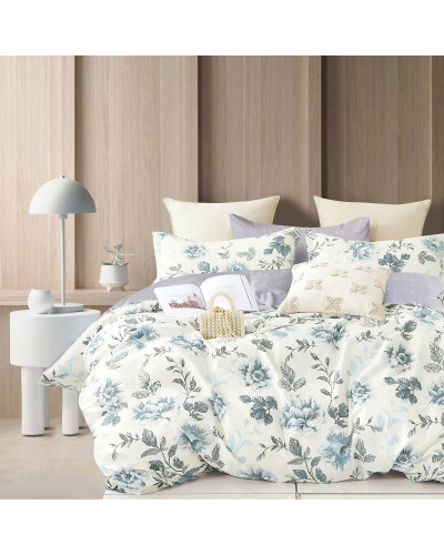 Євро комплект постільної білизни Home Line "КВІТКОВИЙ БЛЮЗ" (в ПВХ) 182995