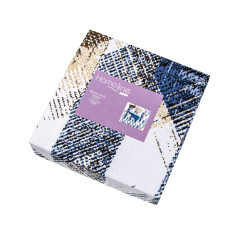 Сімейний комплект постільної білизни Home Line "СИНЯ ГРАФІКА" 182765