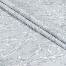 Простирадло бязеве Home Line "Завитки" 220х240см (сірий) 181407