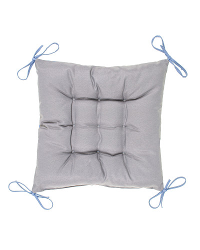 Подушка з зав'язками Home Line (денім/грета сіра) 40х40см 180144