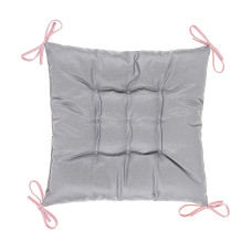 Подушка з зав'язками Home Line "Весільна троянда" (грета сіра) 40х40см 180142