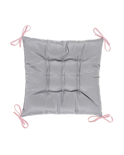 Подушка з зав'язками Home Line "Весільна троянда" (грета сіра) 40х40см 180142