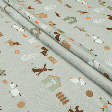 Півтораспальний комплект постільної білизни Home Line "ГАВ-ГАВ" (світло-сірий) 179195