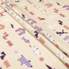 Півтораспальний комплект постільної білизни Home Line "ГАВ-ГАВ" (пісочний) 179194