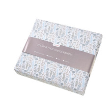 Півтораспальний комплект постільної білизни Home Line "ЦВІТІННЯ ТРАВ" (блакитний) 179190