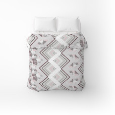 Підковдра бязева Home Line "Захопленість" (сіро-рожевий) 145х215см 178716