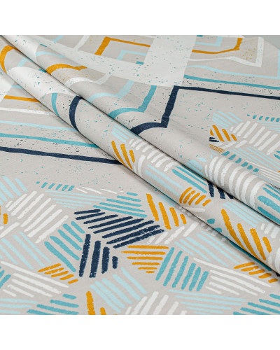 Підковдра бязева Home Line "Захопленість" (бежево-бірюзовий) 145х215см 178715