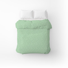 Підковдра бязева Home Line "Горох" (білий на зеленому) 145х215см 178712