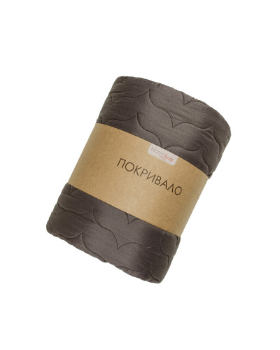 Покривало стьобане Home Line 210х240 (шоколад) 178207