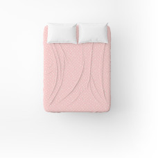 Простирадло бязеве Home Line "Горох" 150х212см (рожеве) 176190