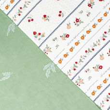 Євро комплект постільної білизни Home Line "СУНИЦІ" 176125