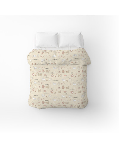 Підковдра бязева Home Line "Котяча радість" (пісчано-рожевий) 145х215см 175861
