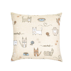 Подушка декоративна Home Line "Кіт на кухні" (пісочний) 40х40см 175282
