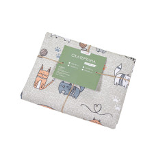 Скатертина Home Line "Кіт на кухні" (бежевий) 150х150см 175274
