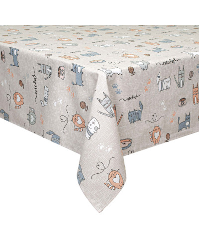 Скатертина Home Line "Кіт на кухні" (бежевий) 120х150см 175269