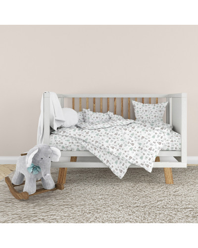 Дитячий комплект постільної білизни Home Line "Тедді" (кофейно-ментоловий) 174749