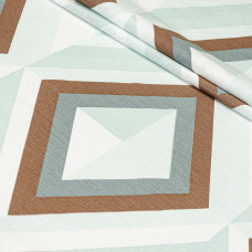 Підковдра бязева Home Line "Калейдоскоп" (ментоловий/гл.сіро-зелений) 145х215см 174450