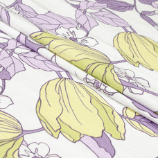 Півтораспальний комплект постільної білизни Home Line "Весняний Вечір" (бузково-зелений) 174438