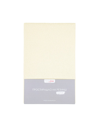 Простирадло махрове на резинці Home Line 160х200см (айворі) 174329