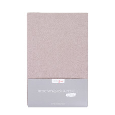 Простирадло махрове на резинці Home Line 160х200см (сіро-рожевий) 174328